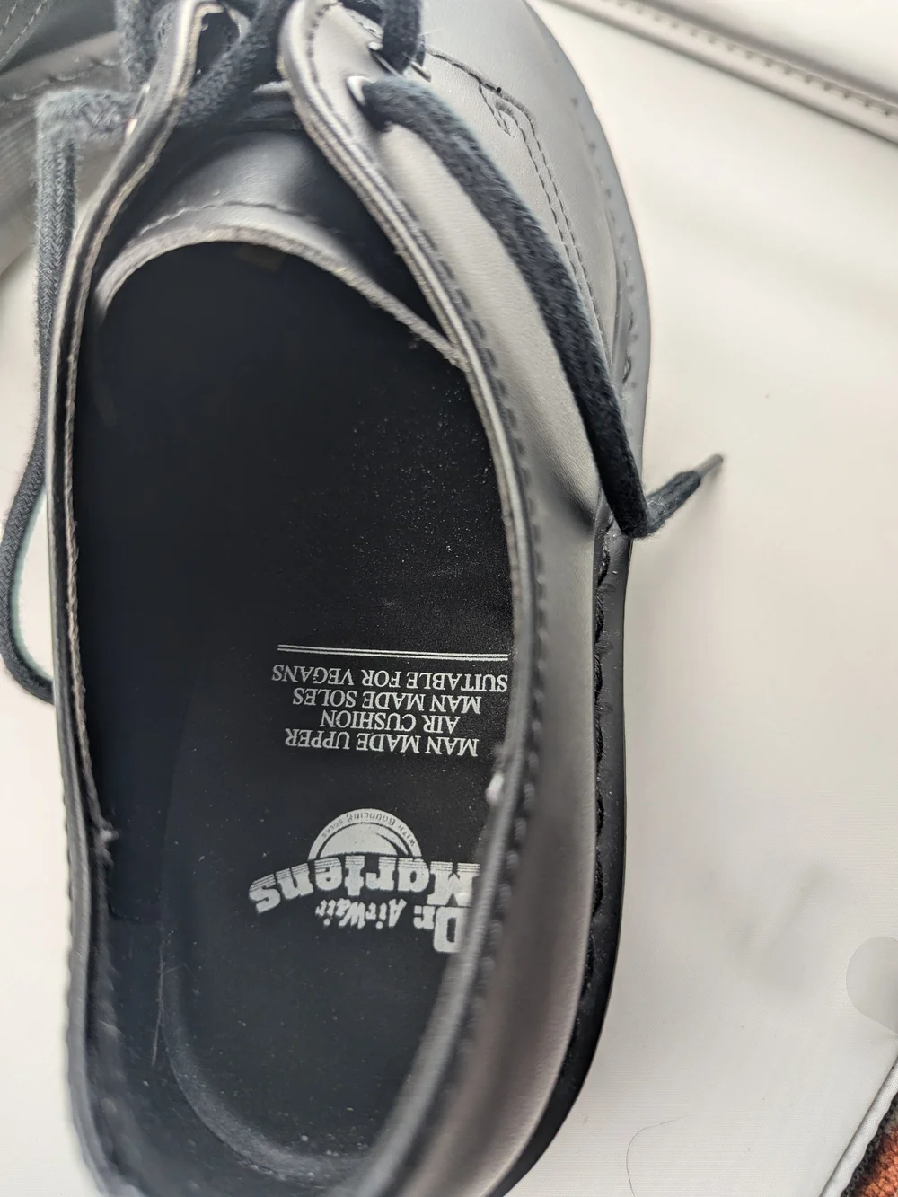Doc Dr Martens 30651 Chunky Black Leather Low Top Platform Shoes Women's Sz 7M